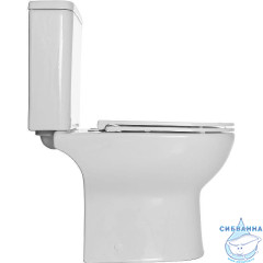 Унитаз напольный безободковый Aquanet Ray-C с бачком и сиденьем Soft Close (микролифт) 