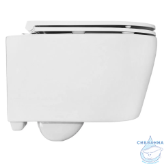 Инсталляция Laufen Pro с кнопкой смыва Laufen в комплекте с унитазом Azario Uno AZ-2380 c сиденьем Soft close (микролифт)