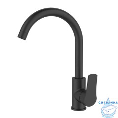 Смеситель для кухни, черный матовый, Meal, Milardo, M01BLJ0M05