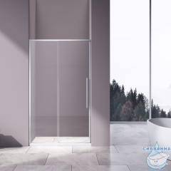 Дверь в нишу Vincea Slim-N 140 профиль хром, стекло прозрачное VDS-4SN140CL