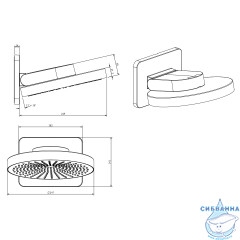 Душевая система Vincea 250 1 режим VSFW-433TI1MB (черный матовый)