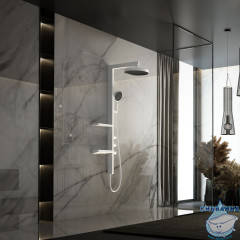 Душевая система Vincea Inspire 300 1 режим VSFS-3I11W (белый матовый)