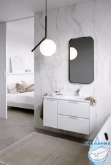 Тумба Aqwella Accent 90 c раковиной Малага 90 белый R