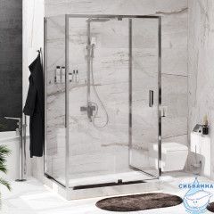 Душевое ограждение Wasserkraft Berkel 120x90 48P21 профиль хром, стекло прозрачный (без поддона)