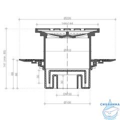 Дренажный трап для душа Pestan Confluo Standard 13000020