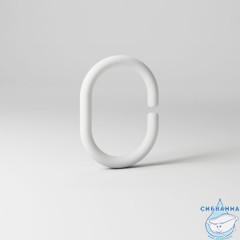 Набор колец для шторы в ванную комнату, White, RID011P, IDDIS