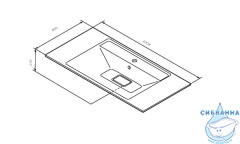 Мебельная раковина Am.Pm Inspire 2.0 M50AWPX1001WG 100 см