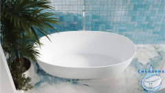 Ванна из искусственного камня Salini Alda 160x70 (материал S-Stone , белый матовый)