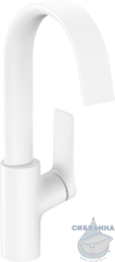 Смеситель для раковины Hansgrohe Vivenis 75030700 (с донным клапаном) (белый)