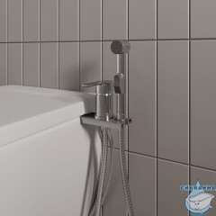 Смеситель с гигиеническим душем с установкой на унитаз, глянцевый хром, Tidy, Milardo, 001SB00M08