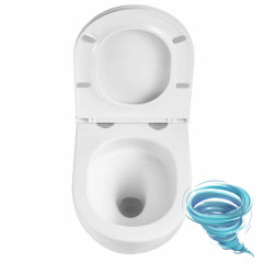 Унитаз подвесной безободковый Calypso CS46UQ-OK с сиденьем Soft Close (микролифт)