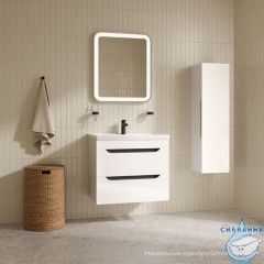 Тумба подвесная, 70 см, белый, Ray, IDDIS, RAY70W0i95 подходит умыв. 4077000i28