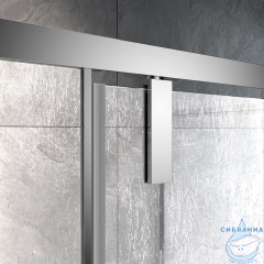 Душевое ограждение Veconi Rovigo 80x100 профиль хром, стекло дождь RV033R-80100-06-C7 (без поддона)