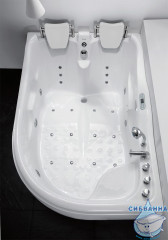 Акриловая ванна Gemy G9083 K L 180х121 с гидромассажем