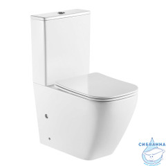 Унитаз напольный безободковый Azario Levanto AZ-1228A с бачком и сиденьем Soft Close (микролифт)