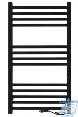 Полотенцесушитель электрический Indigo Attic (с таймером) 50х100 черный муар (с возможностью скрытого подключения, подключение R/L)