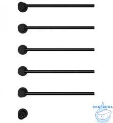 Полотенцесушитель электрический  Wonzon&Woghand Hamburg 52х72 WW-AL315-MB (с возможностью скрытого подключения, подключение универсальное) (черный матовый)