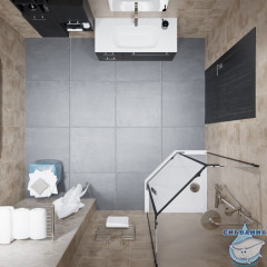 Душевое ограждение Тритон Дека 100x100 профиль черный, стекло прозрачное Щ0000062933 (с поддоном)