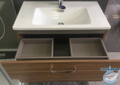 Тумба Jacob Delafon Vox EB2078-R1-E16 80 ореховое дерево с раковиной Vox 80