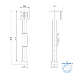 Гигиеническая лейка Iddis Axes AXE1F1Bi20