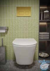 Унитаз подвесной безободковый TONI ARTI Lamoli TA-LL4937 с сиденьем Soft Close (микролифт)