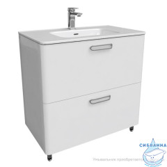 Тумба напольная, белая, 80 см, Brick, IDDIS, BRI80WFi95. Подходит ум. 0108000i28