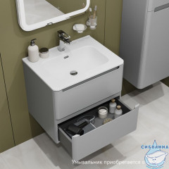 Тумба подвесная, 60 см, светло-серый, Edifice, IDDIS, EDI60L0i95 подходит умыв. 0106000i28