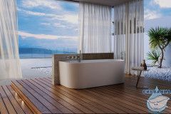 Акриловая ванна ABBER AB9494-1.7 170x78 с каркасом