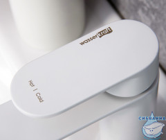 Смеситель для раковины Wasserkraft Mindel 8503 (без донного клапана) (белый)