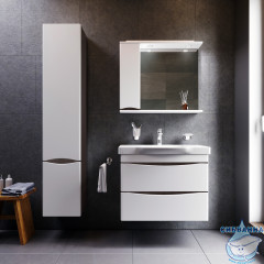 Шкаф пенал Am.Pm Like 35 венге/белый M80CHR0356VF