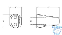 Держатель душа настенный Jacob Delafon E75075-CP
