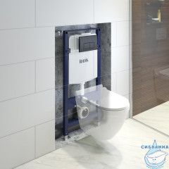 Инсталляция для унитазов Iddis Optima Home OPH00MBi32K с панелью смыва (черный матовый)