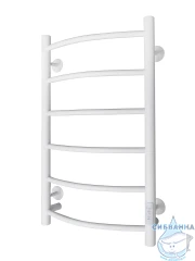 Полотенцесушитель электрический Санприз Классик П6 40х70 (белый матовый) (подключение универсальное)
