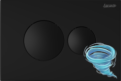 Инсталляция Loranto 4501 с кнопкой смыва Loranto 7313 черный матовый,  в комплекте с унитазом Grossman GR-4455SQ c сиденьем Soft close (микролифт) 