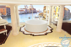 Ванна из искусственного камня Salini Isola 200x200 (материал sapirit, белый глянцевый)