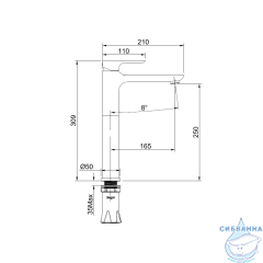 Смеситель для раковины Raglo R03.15.09 (графит)