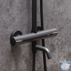 Душевая система Damixa Scandinavian Pure 936810300 (черный матовый)