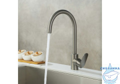 Смеситель для кухни Aquatek Ника AQ1882BGM (оружейная сталь)