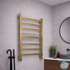 Полотенцесушитель электрический Calypso Ares П7 50х80 (брашированное золото)