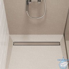 Лоток душевой, горизонтальный выпуск, комб. затвор, двухстор. решетка, 700мм, хром, IDDIS, 975A7SB00DZ