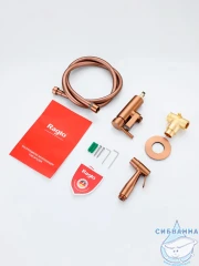 Встраиваемый смеситель с гигиеническим душем Raglo R20.54.33 (медь)