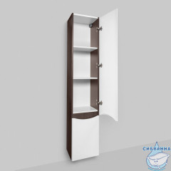 Шкаф пенал Am.Pm Like 35 венге/белый M80CHR0356VF