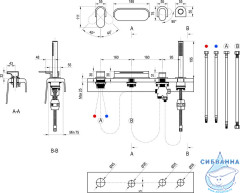 Смеситель для ванны на борт Ravak X070445