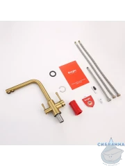 Смеситель для кухни Raglo R81.61.03 (сатин золотой)