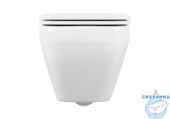 Унитаз подвесной безободковый Aquatek Лира AQ1155-00 с сиденьем Soft Close (микролифт)