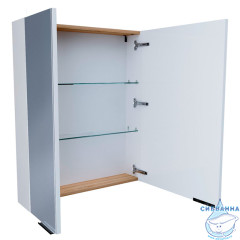  Зеркальный шкаф 1Marka Gaula 80 2д.White