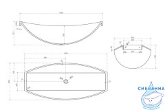 Ванна из полиэфирной смолы ABBER Kristall 180х80 AT9704Rubin красная