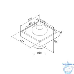 Дозатор для жидкого мыла Damixa Jupiter DA7736900