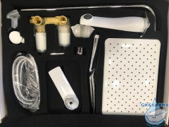 Встраиваемый смеситель для ванны Lemark Allegro LM5922CW с душевым гарнитуром