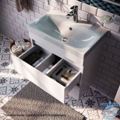 Тумба подвесная с ящиками, белая, 60 см, Zodiac, IDDIS, ZOD6CB0i95 подходит ум. 3506000i28